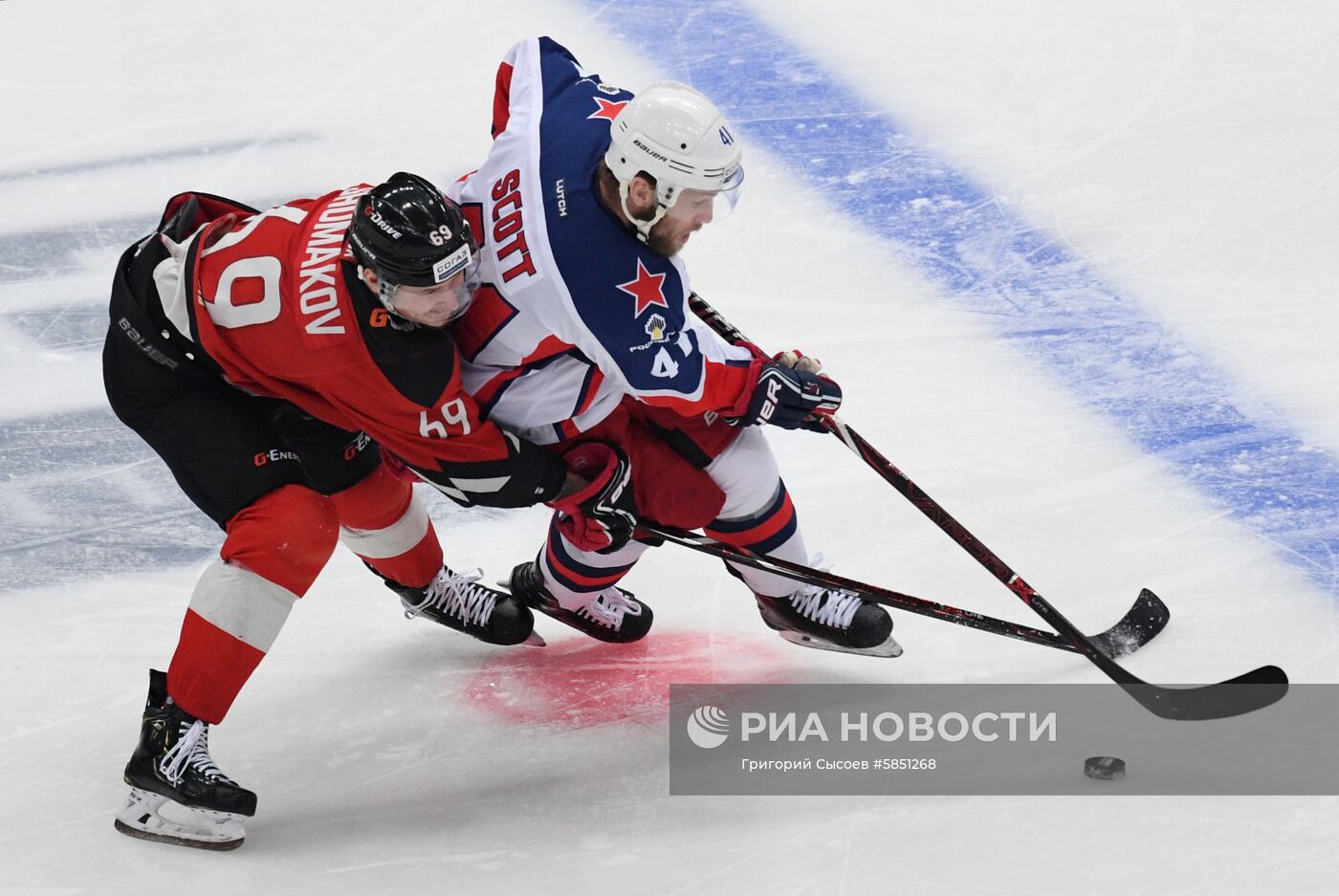 Хоккей. КХЛ. Матч "Авангард" - ЦСКА