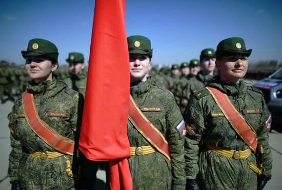 Репетиция парада Победы в Алабино  