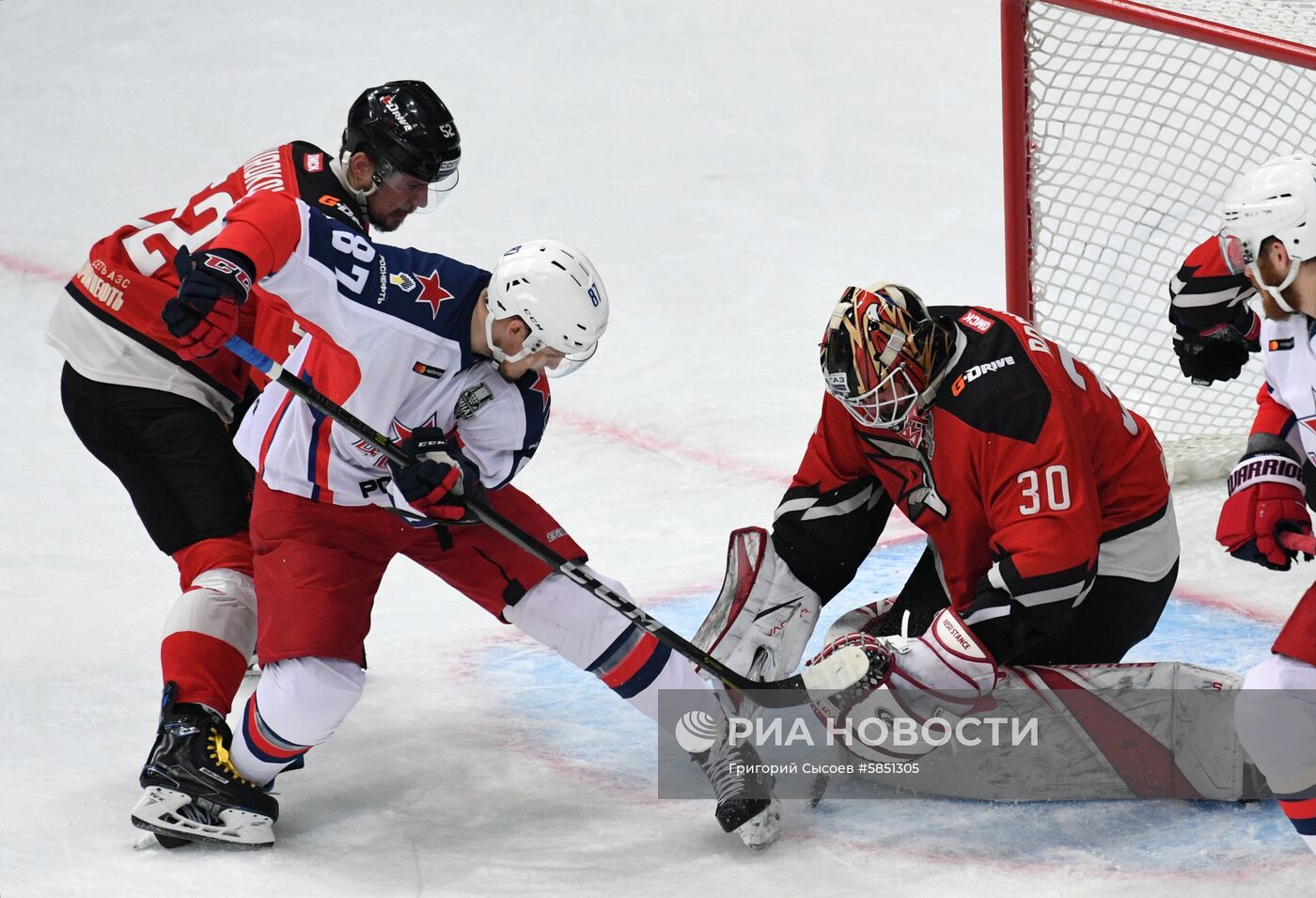 Хоккей. КХЛ. Матч "Авангард" - ЦСКА