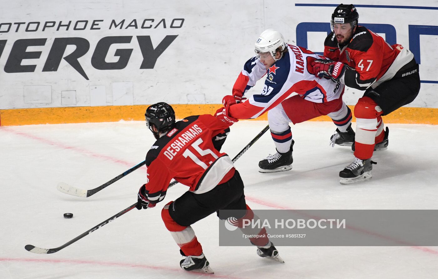 Хоккей. КХЛ. Матч "Авангард" - ЦСКА