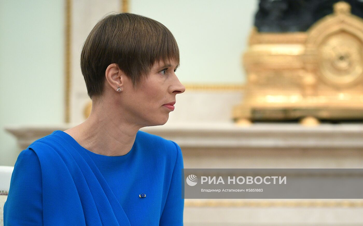 Президент РФ В. Путин встретился с президентом Эстонии К. Кальюлайд