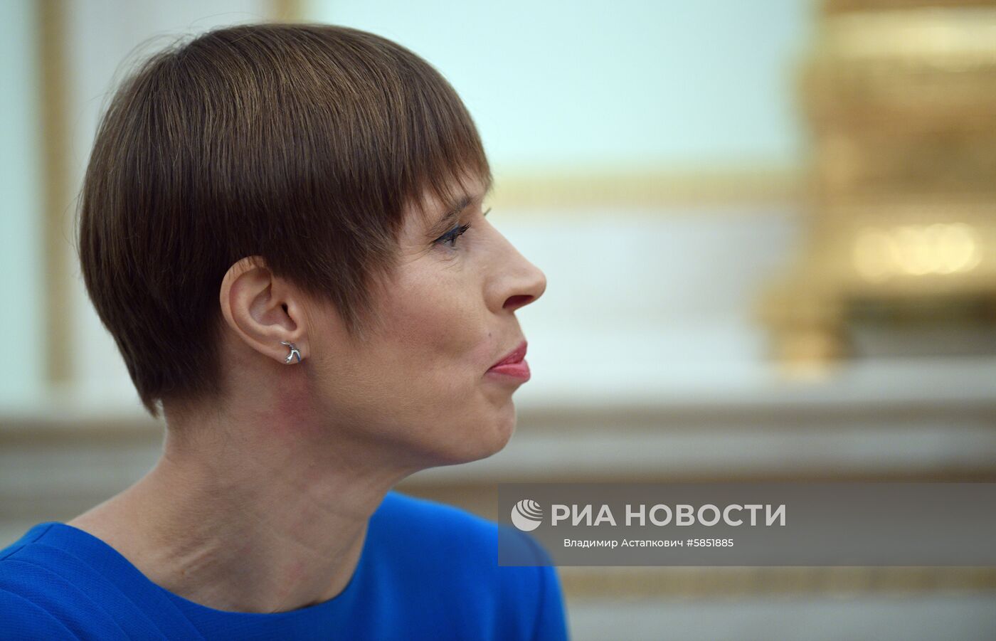 Президент РФ В. Путин встретился с президентом Эстонии К. Кальюлайд