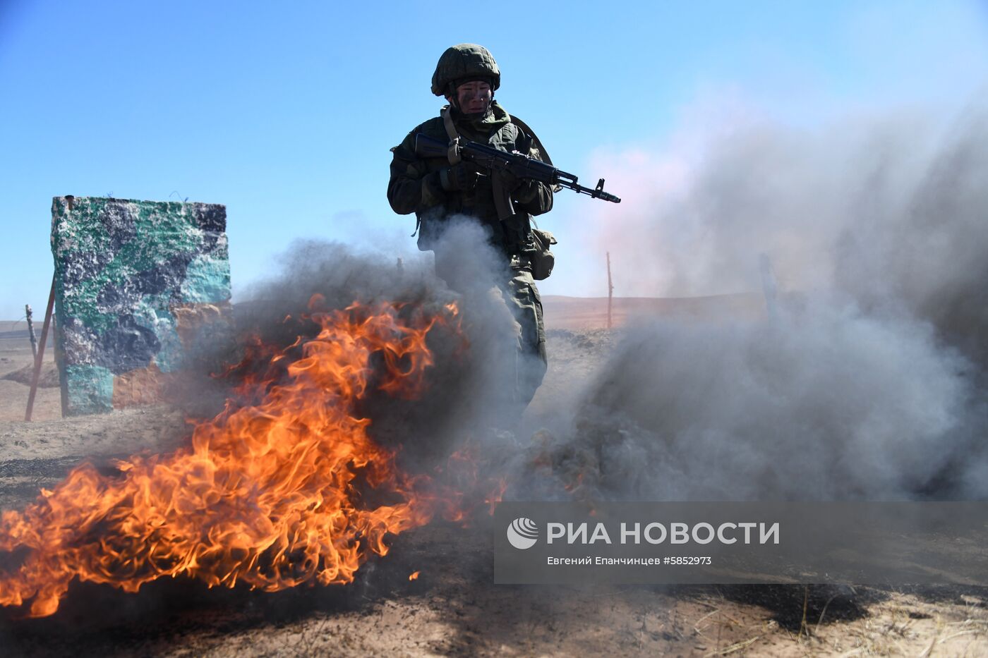 Учения мотострелковой бригады ВВО в Забайкальском крае