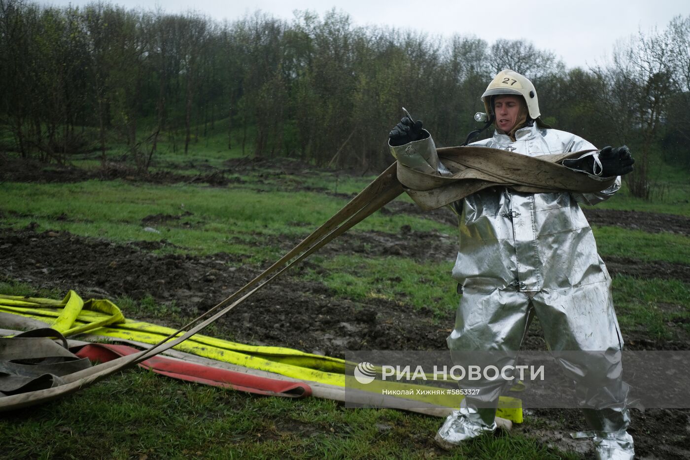 Пожарно-тактические учения по тушению нефтепродуктов