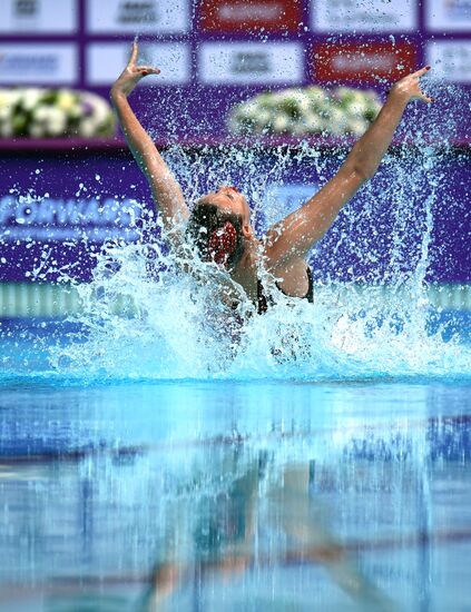 Синхронное плавание. Третий этап Мировой серии. Смешанный дуэт. Техническая программа