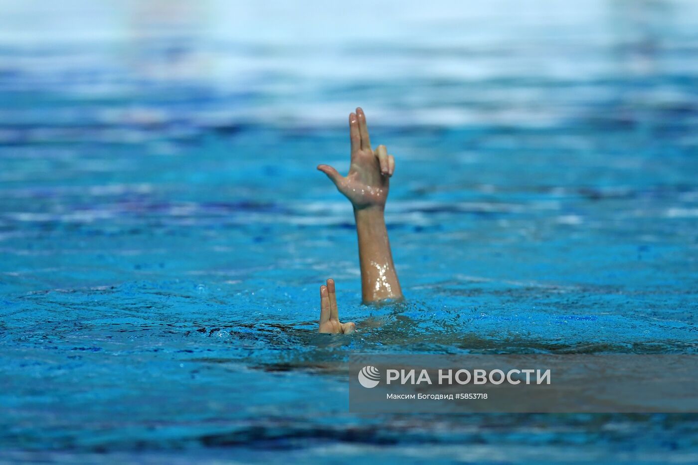 Синхронное плавание. Третий этап Мировой серии. Смешанный дуэт. Техническая программа