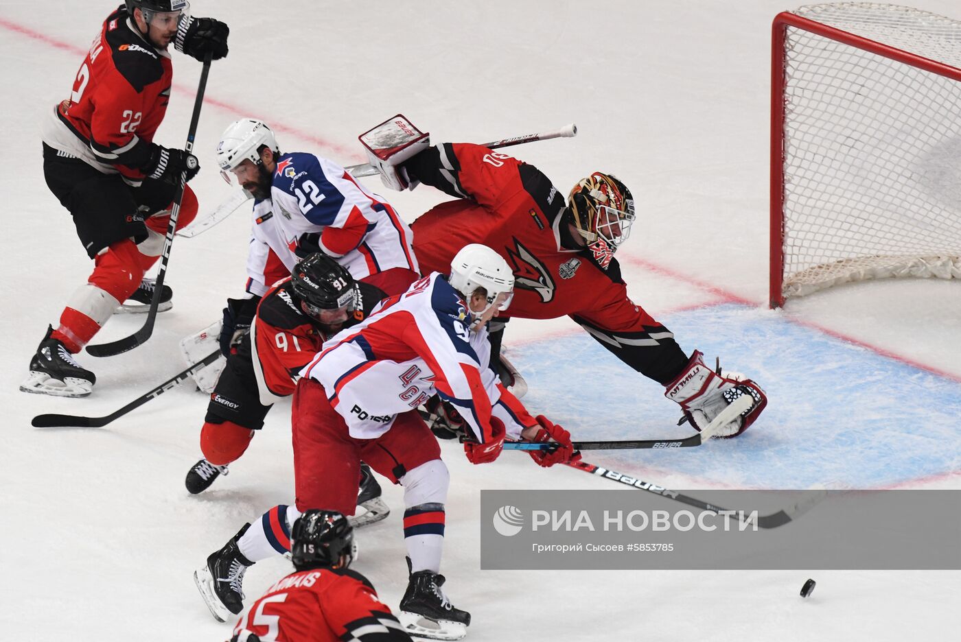 Хоккей. КХЛ. Матч "Авангард" - ЦСКА