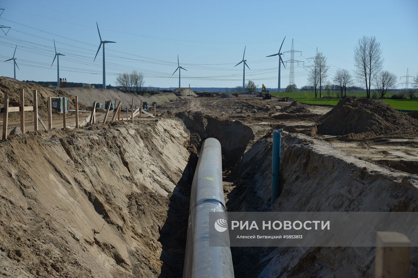 Строительство газопровода "Северный поток-2" в Германии