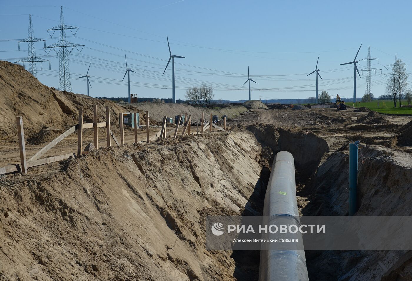 Строительство газопровода "Северный поток-2" в Германии