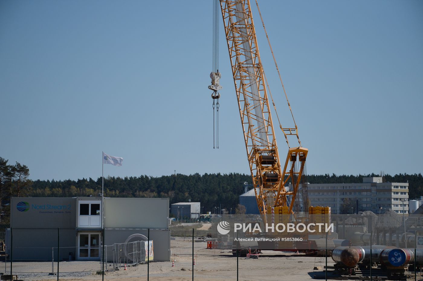Строительство газопровода "Северный поток-2" в Германии