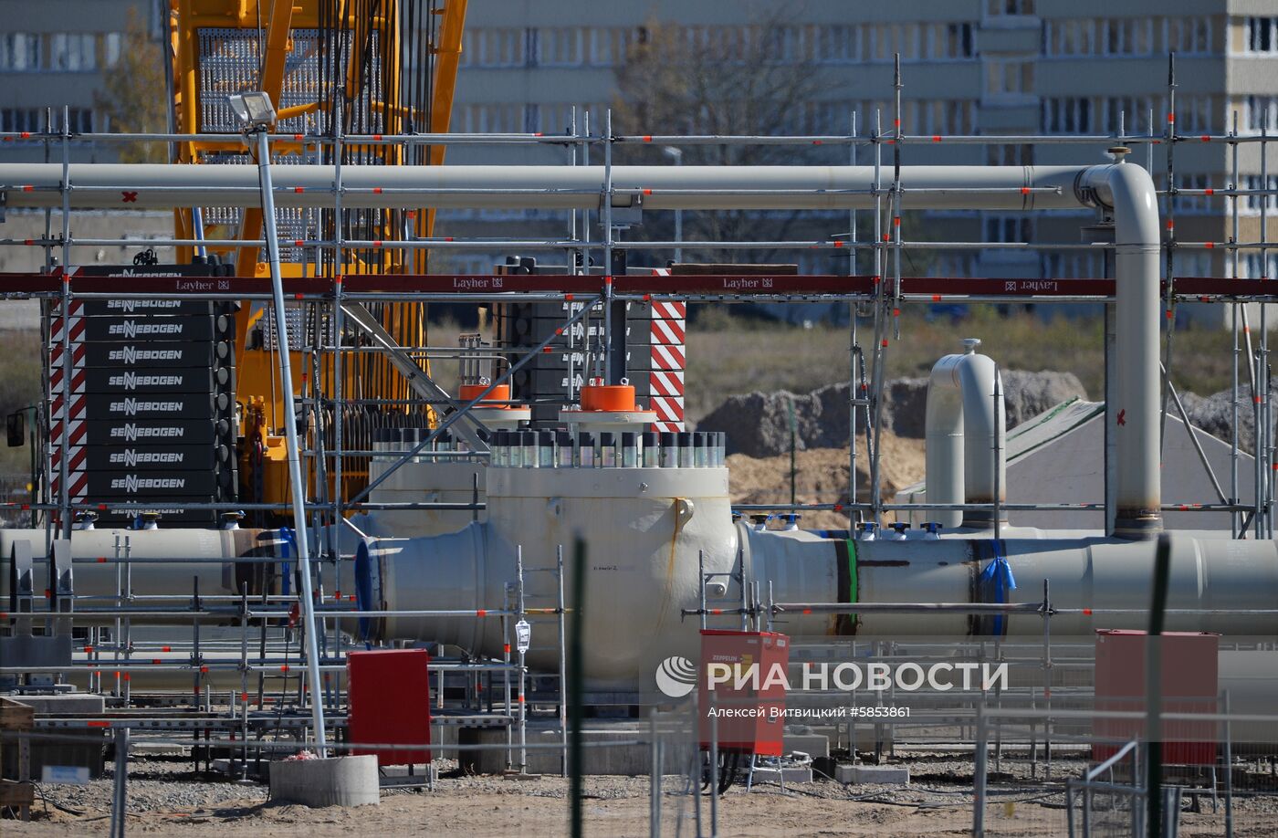 Строительство газопровода "Северный поток-2" в Германии