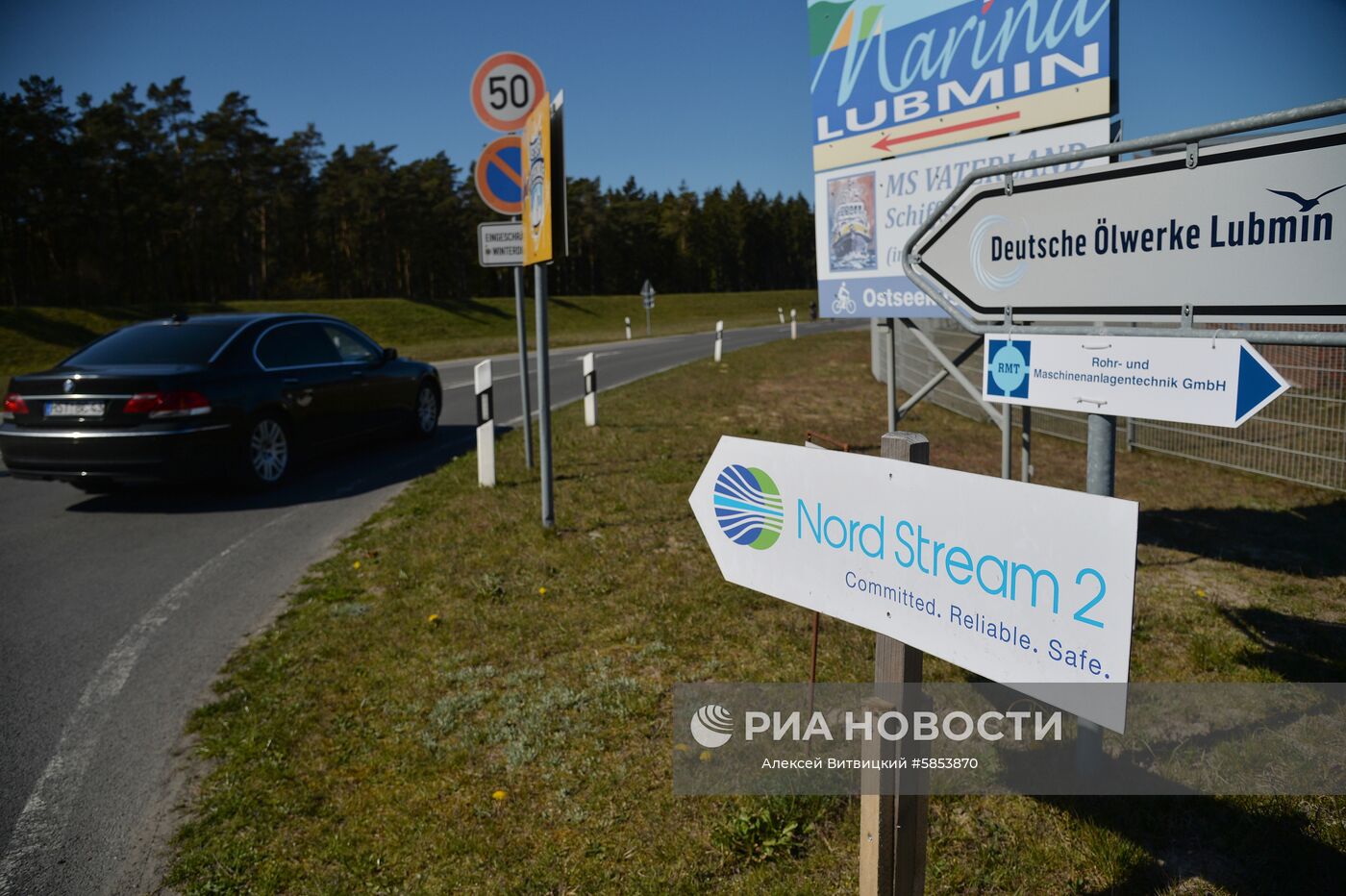 Строительство газопровода "Северный поток-2" в Германии