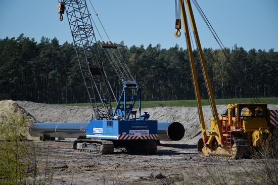 Строительство газопровода "Северный поток-2" в Германии