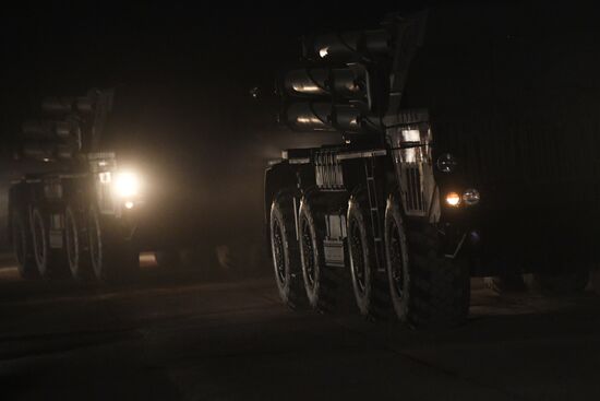 Передислокация военной техники в Москву для участия в параде Победы