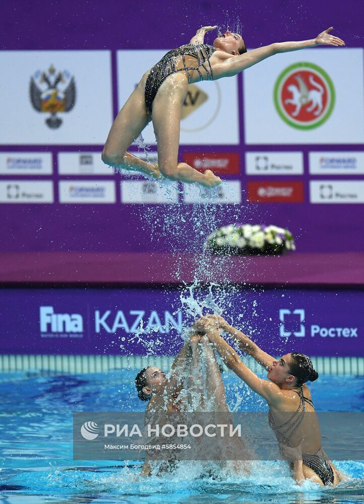 Синхронное плавание. Третий этап Мировой серии. Группа. Произвольная программа