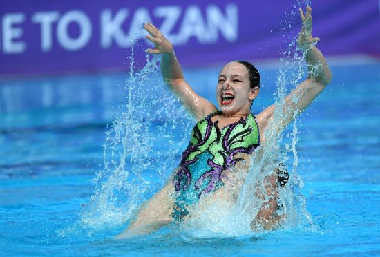 Синхронное плавание. Третий этап Мировой серии. Смешанный дуэт. Произвольная программа