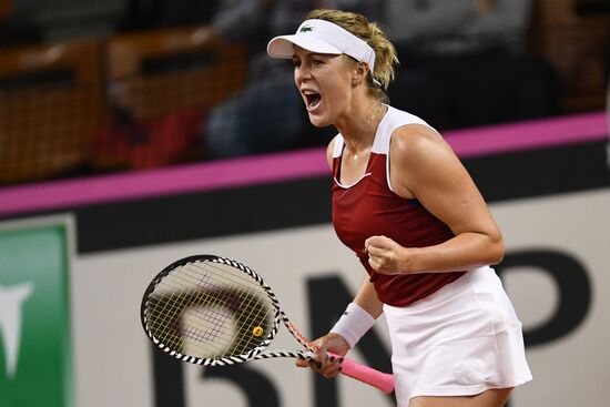 Теннис. Кубок Федерации. Матч Россия - Италия. Второй день