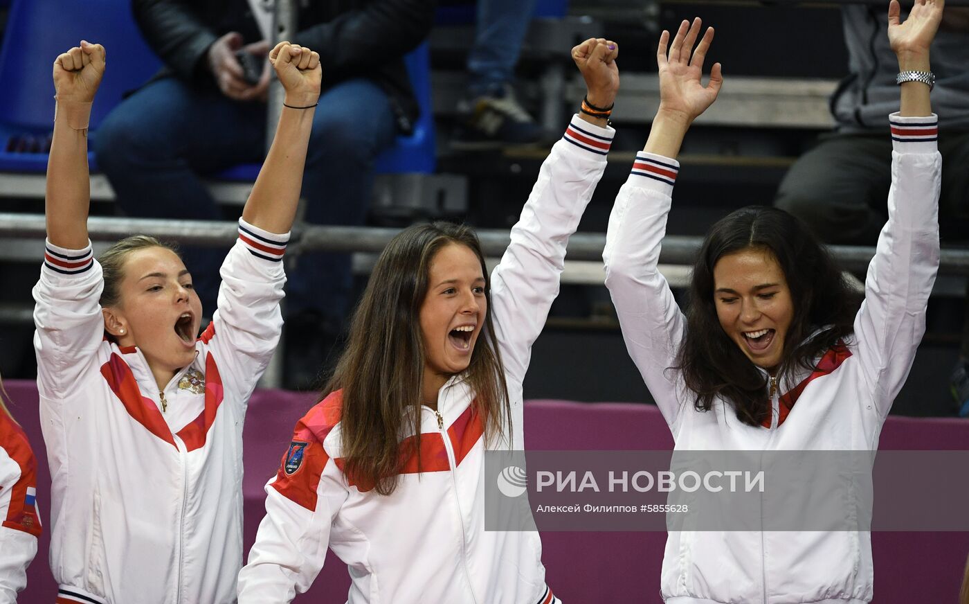 Теннис. Кубок Федерации. Матч Россия - Италия. Второй день