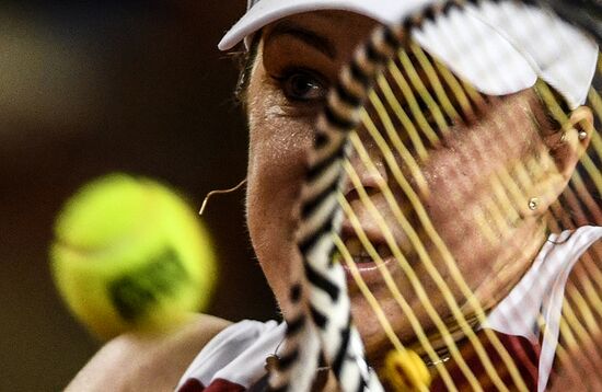 Теннис. Кубок Федерации. Матч Россия - Италия. Второй день