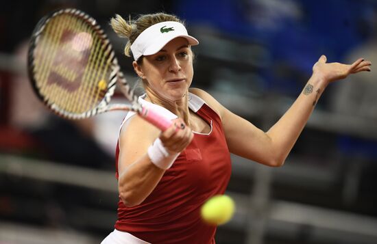 Теннис. Кубок Федерации. Матч Россия - Италия. Второй день