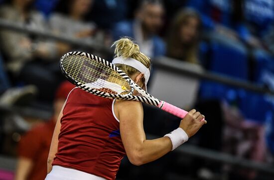 Теннис. Кубок Федерации. Матч Россия - Италия. Второй день