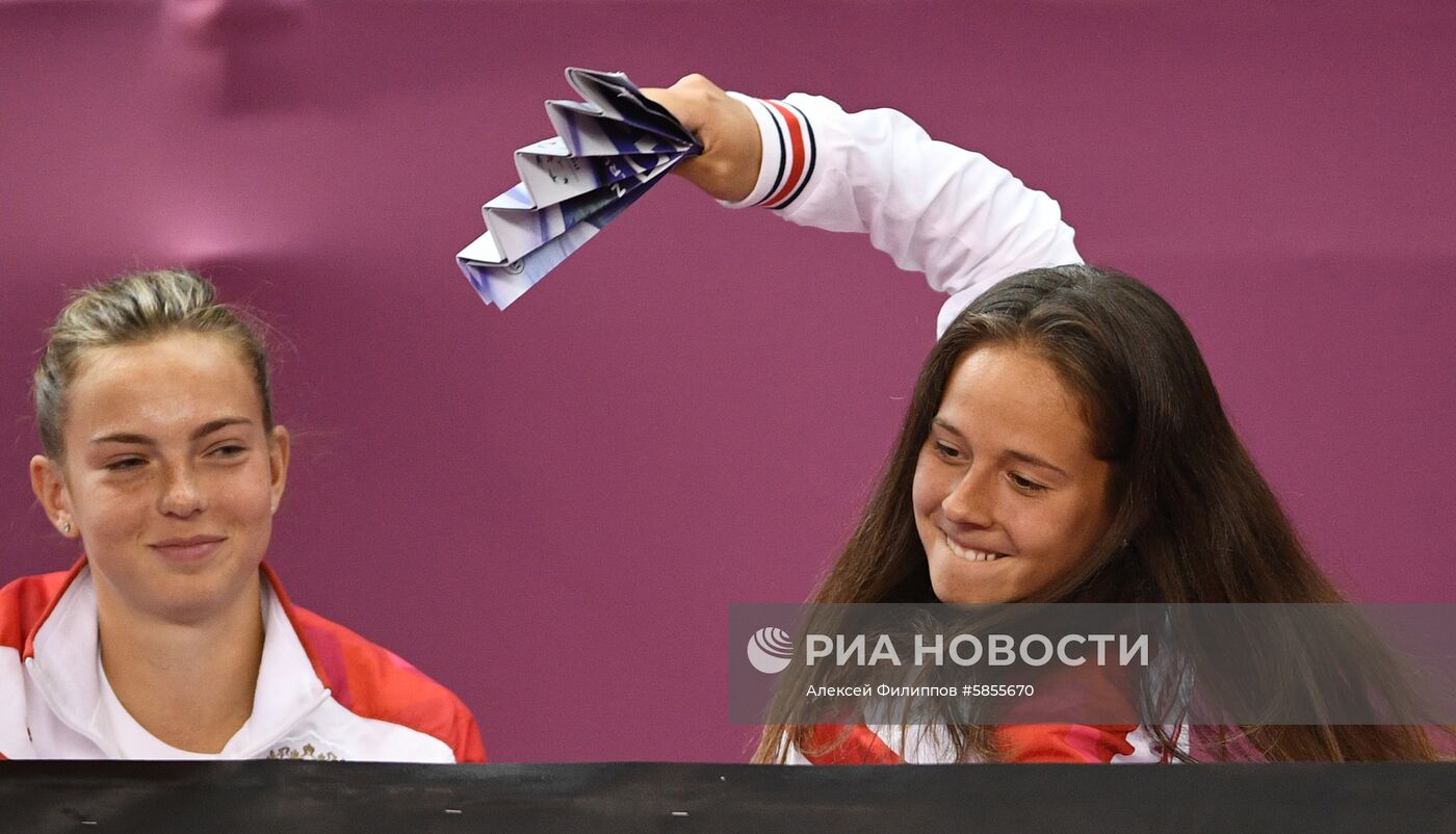 Теннис. Кубок Федерации. Матч Россия - Италия. Второй день