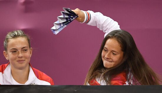 Теннис. Кубок Федерации. Матч Россия - Италия. Второй день