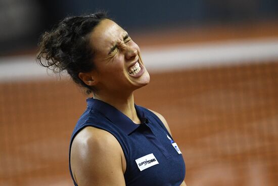 Теннис. Кубок Федерации. Матч Россия - Италия. Второй день