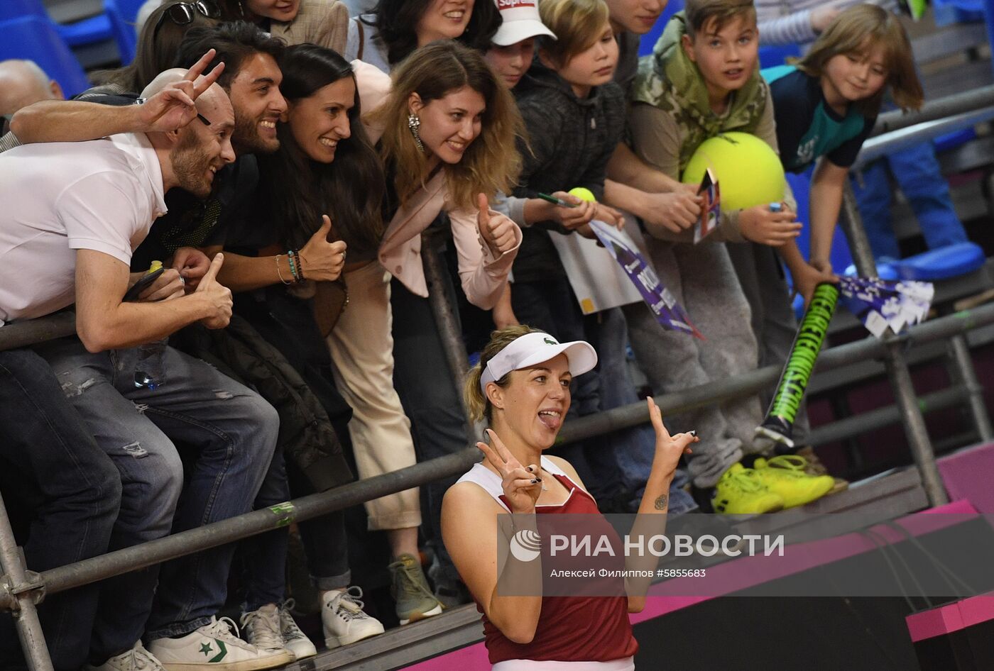 Теннис. Кубок Федерации. Матч Россия - Италия. Второй день