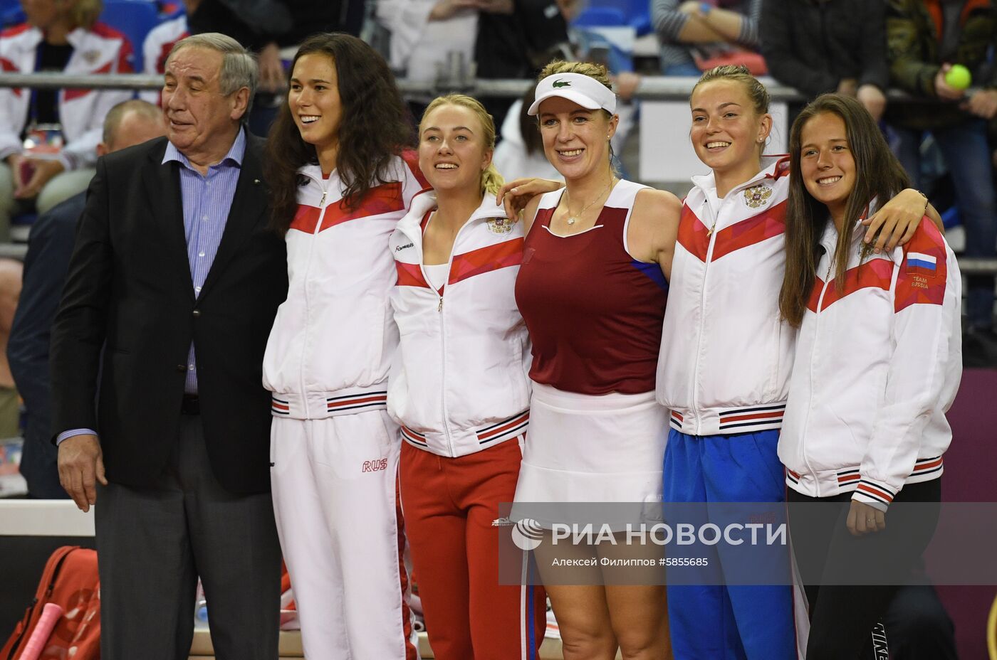 Теннис. Кубок Федерации. Матч Россия - Италия. Второй день