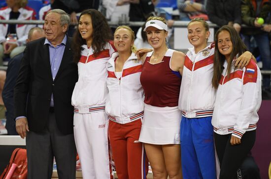 Теннис. Кубок Федерации. Матч Россия - Италия. Второй день