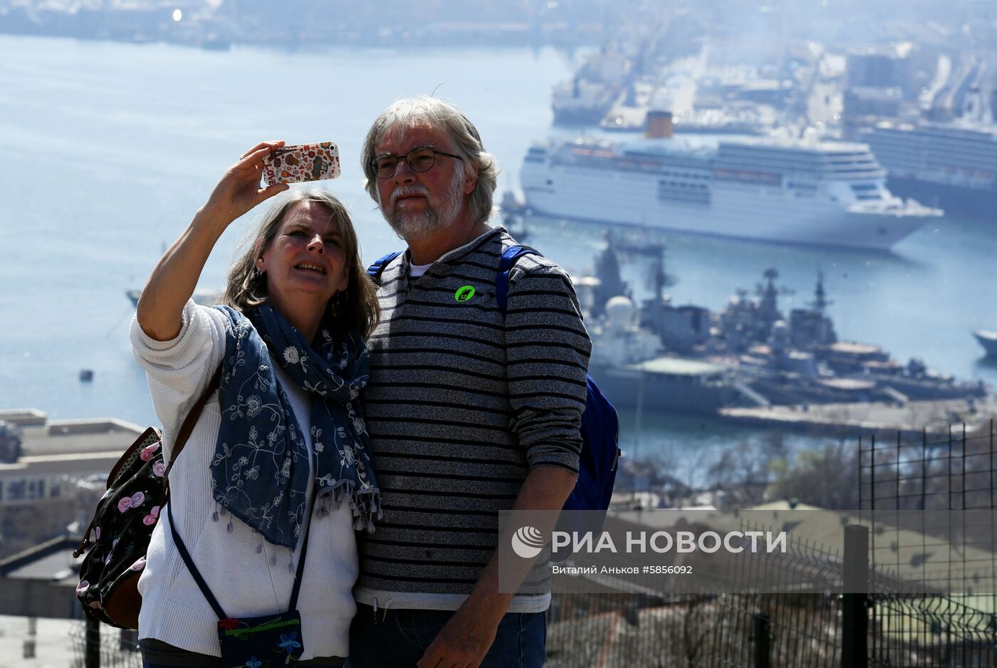 Прибытие круизных лайнеров Costa neoRomantica и Westerdam в порт Владивостока