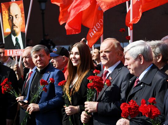 Возложение венков и цветов к Мавзолею В.И. Ленина 