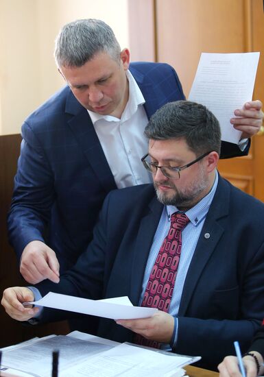 Заседание суда по делу адвоката А. Доманского в Киеве