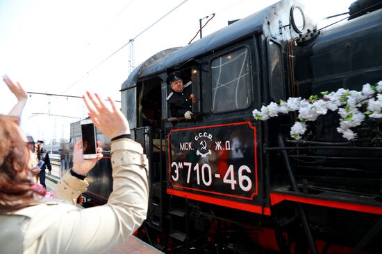 Прибытие "Поезда Победы" в Белгород