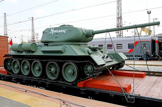 Прибытие "Поезда Победы" в Белгород