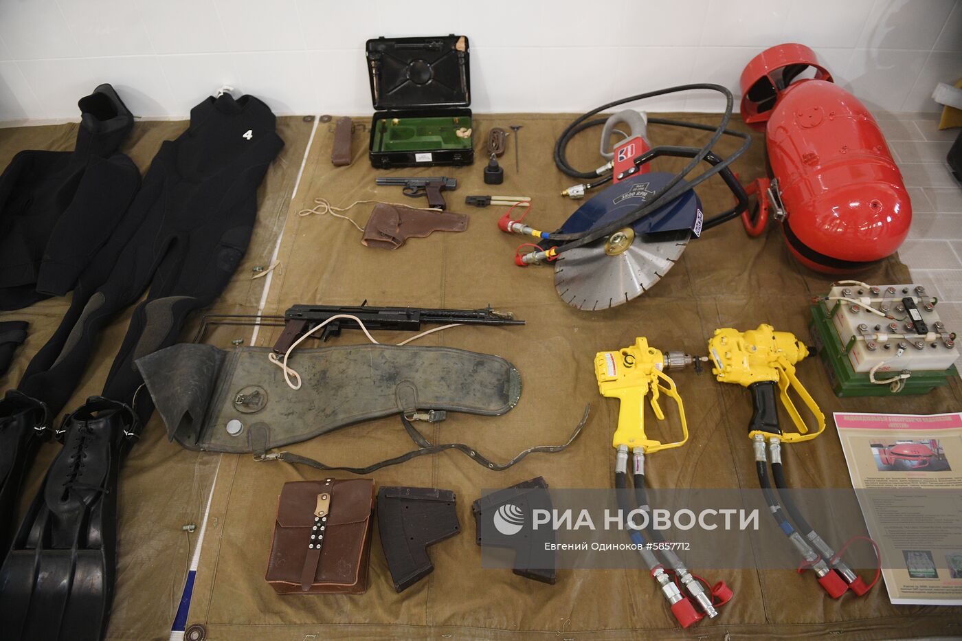 Демонстрация спецсредств отряда ПДСС (Подводные диверсионные силы и средства) в новом учебно-тренировочном комплексе на базе 177-го полка морской пехоты в Каспийске. Место: Россия, Республика Дагестан, Каспийск. Автор: Евгений Одиноков/РИА Новости. Боевая подготовка соединений и воинских частей Южного военного округа