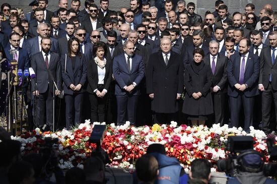 Мероприятия ко дню памяти геноцида армян в Ереване