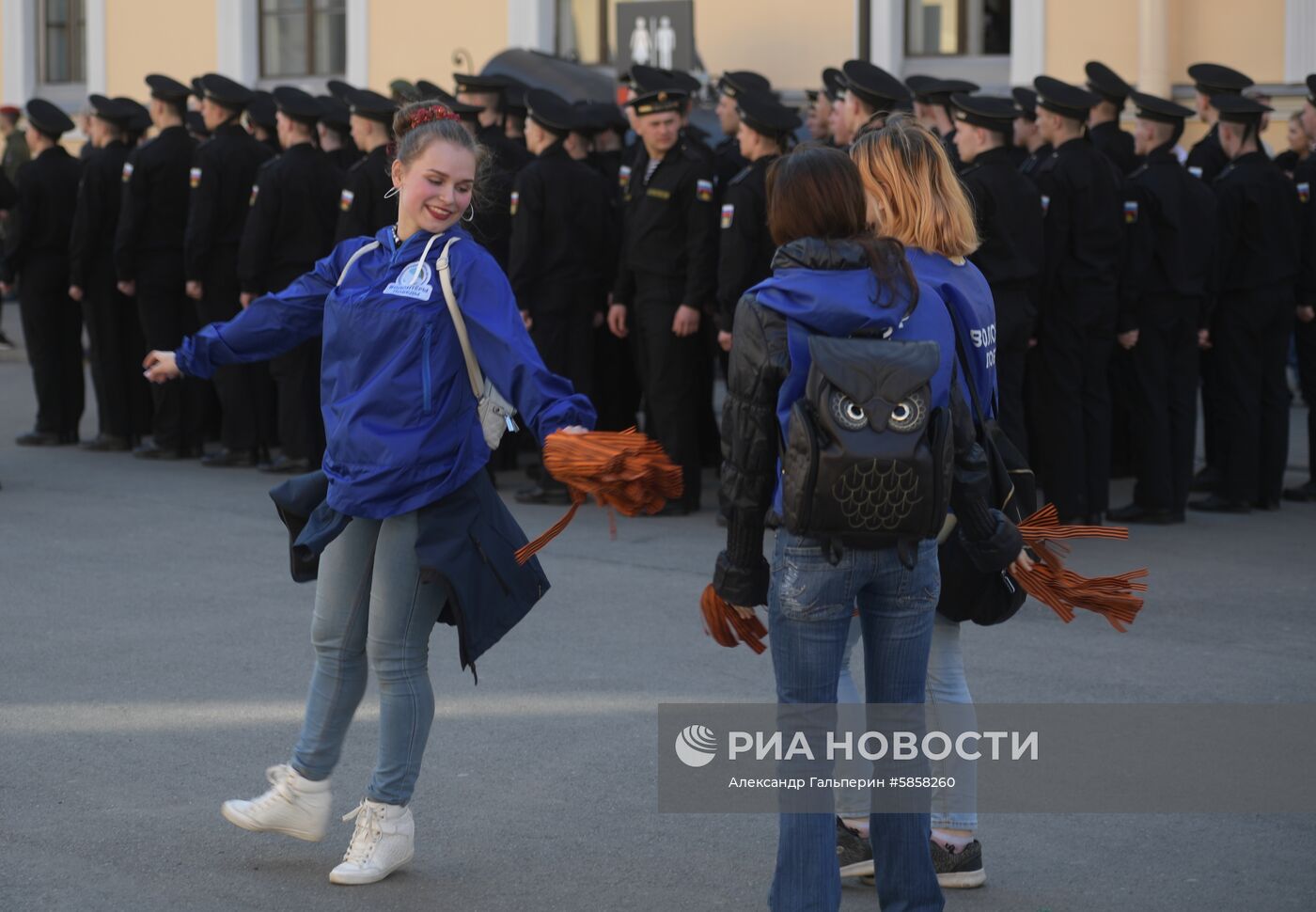 Всероссийская акция "Георгиевская ленточка" в Санкт-Петербурге