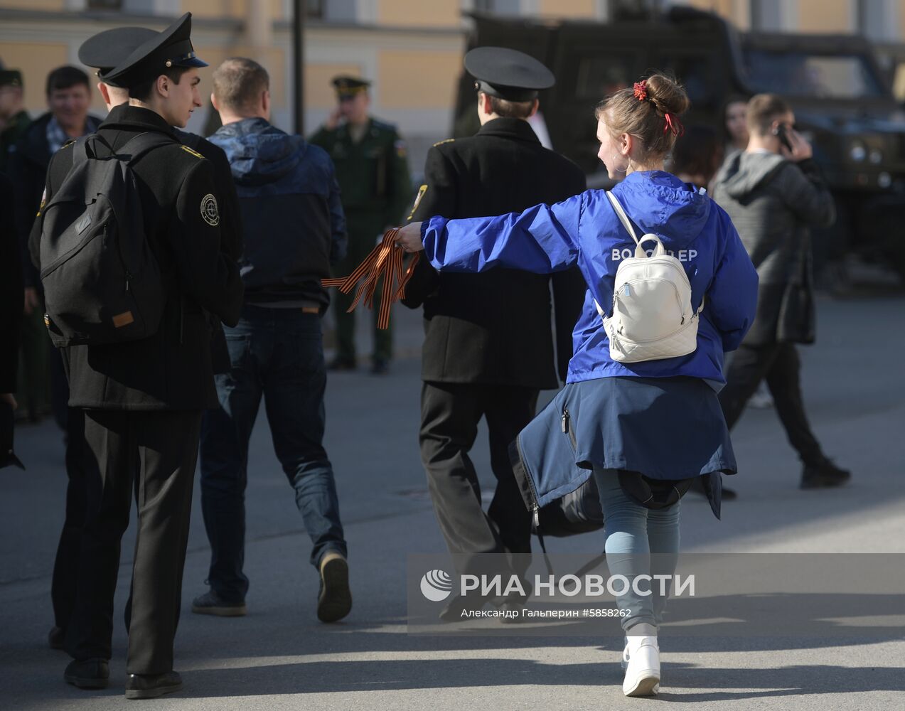 Всероссийская акция "Георгиевская ленточка" в Санкт-Петербурге