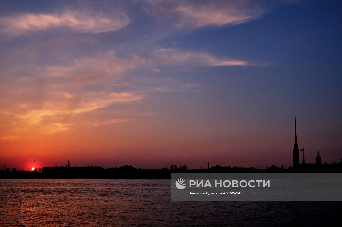 Закат в Санкт-Петербурге