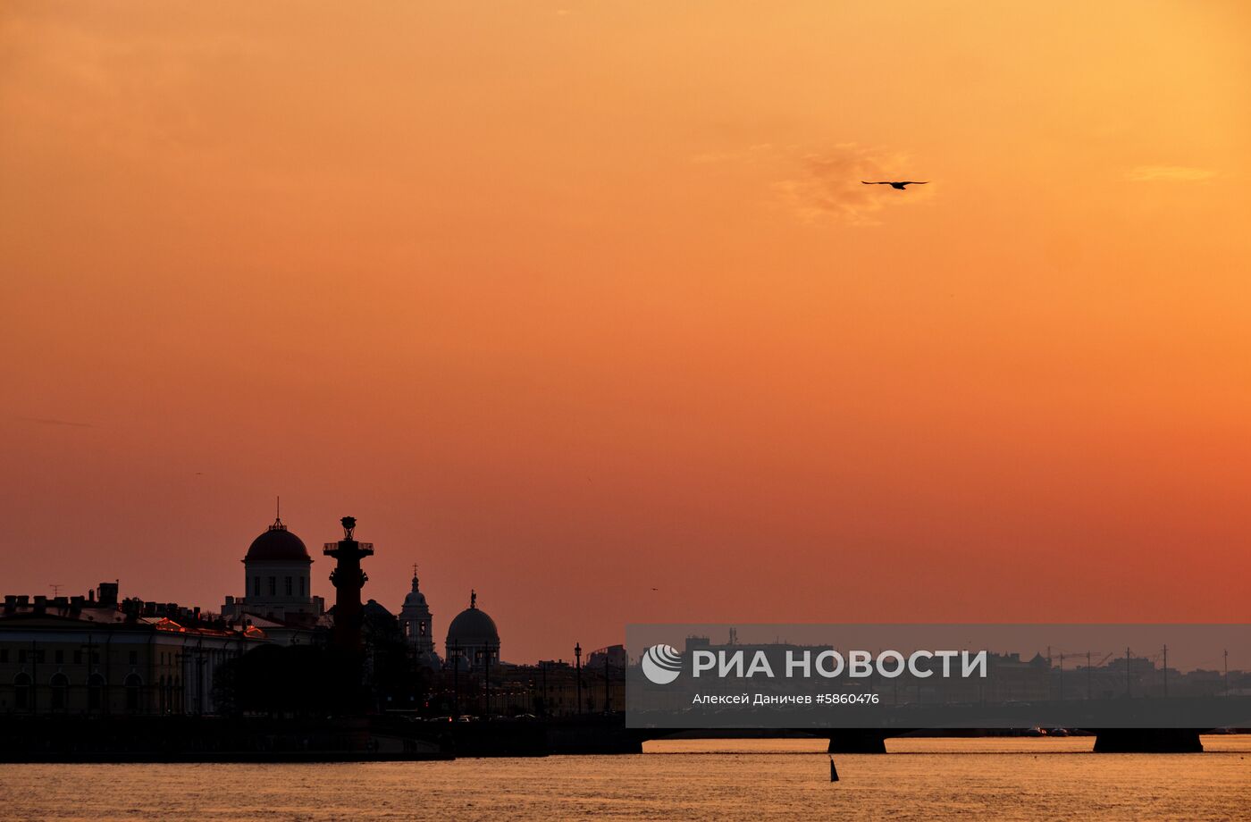 Закат в Санкт-Петербурге