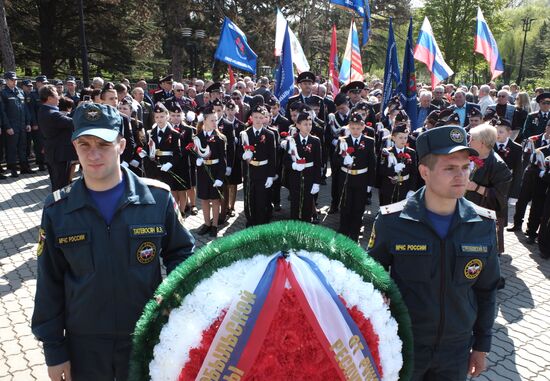 Памятные мероприятия в Симферополе в годовщину аварии на Чернобыльской АЭС 