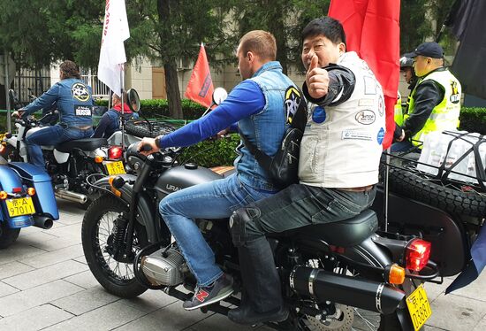 Старт российско-китайского мотопробега "Дорога дружбы"