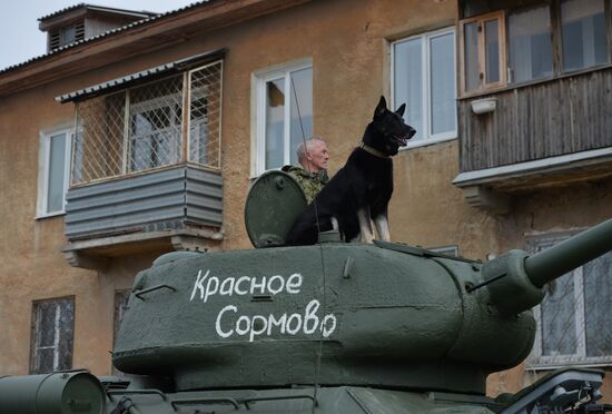 Репетиция парада Победы в Верхней Пышме