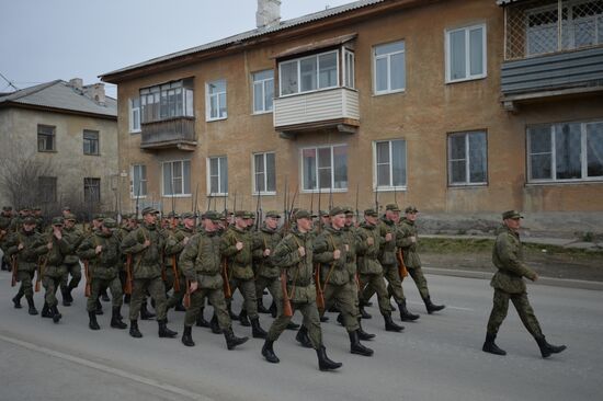 Репетиция парада Победы в Верхней Пышме