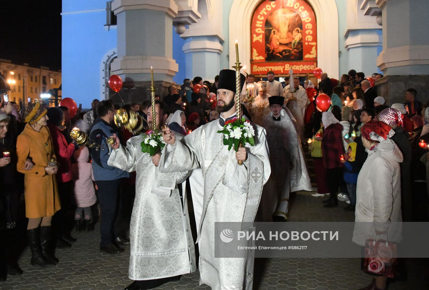 Празднование Пасхи в регионах России