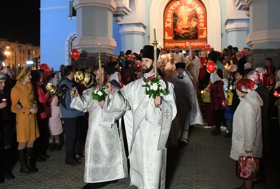 Празднование Пасхи в регионах России