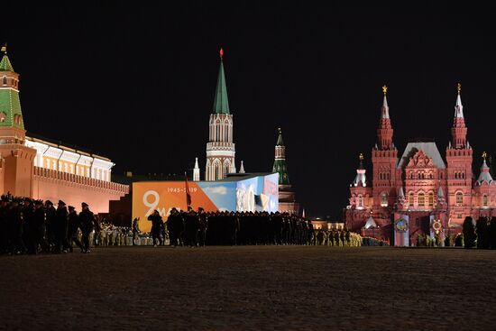 Ночная репетиция парада Победы