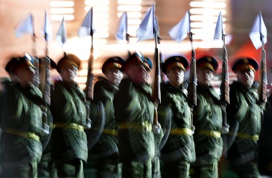 Ночная репетиция парада Победы